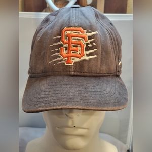 San Francisco Giants Distressed Brown New Era Snapback